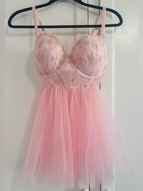 Victoria's Secret Pink Lace Chemise
